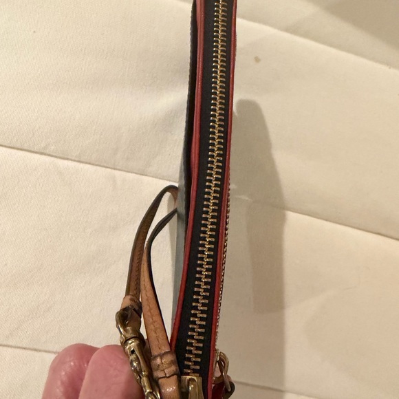 Coach Legacy Color Block Double Zip Wristlet Wallet 7.5x4.5 - Picture 9 of 11